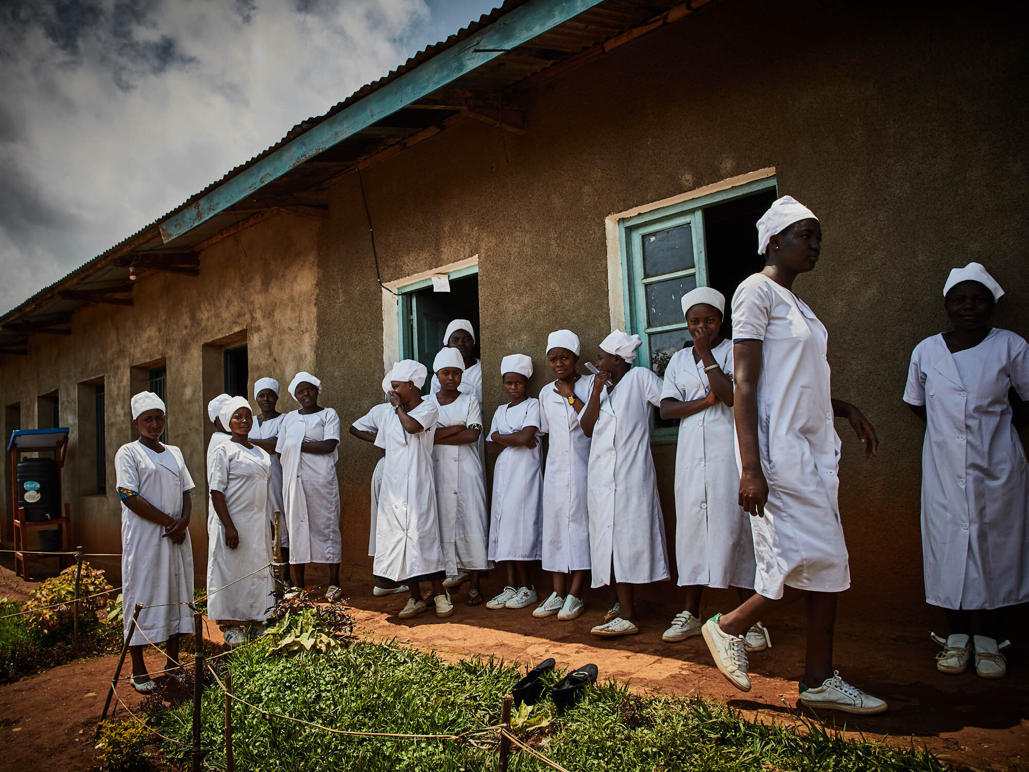  Trainee nurses at Kitatumba hospital in the town of Butembo.  