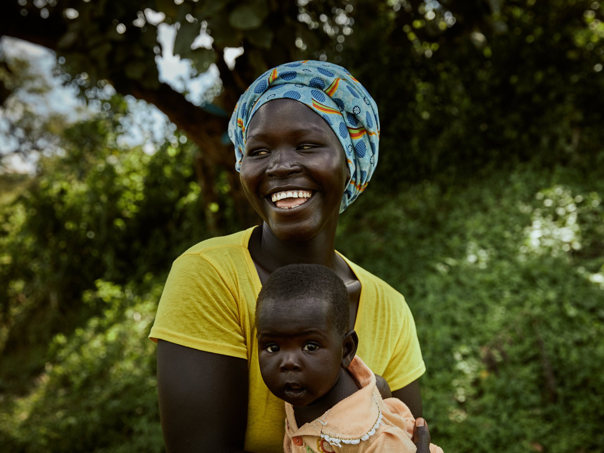  Bety, a refugee from South Sudan with her baby Sarah, North-Eastern Congo. For  UNHCR .  