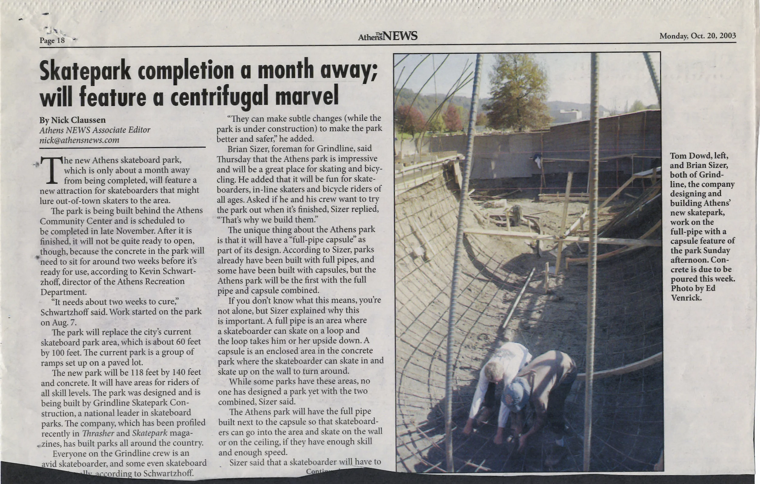 Photo courtesy of the Athens News