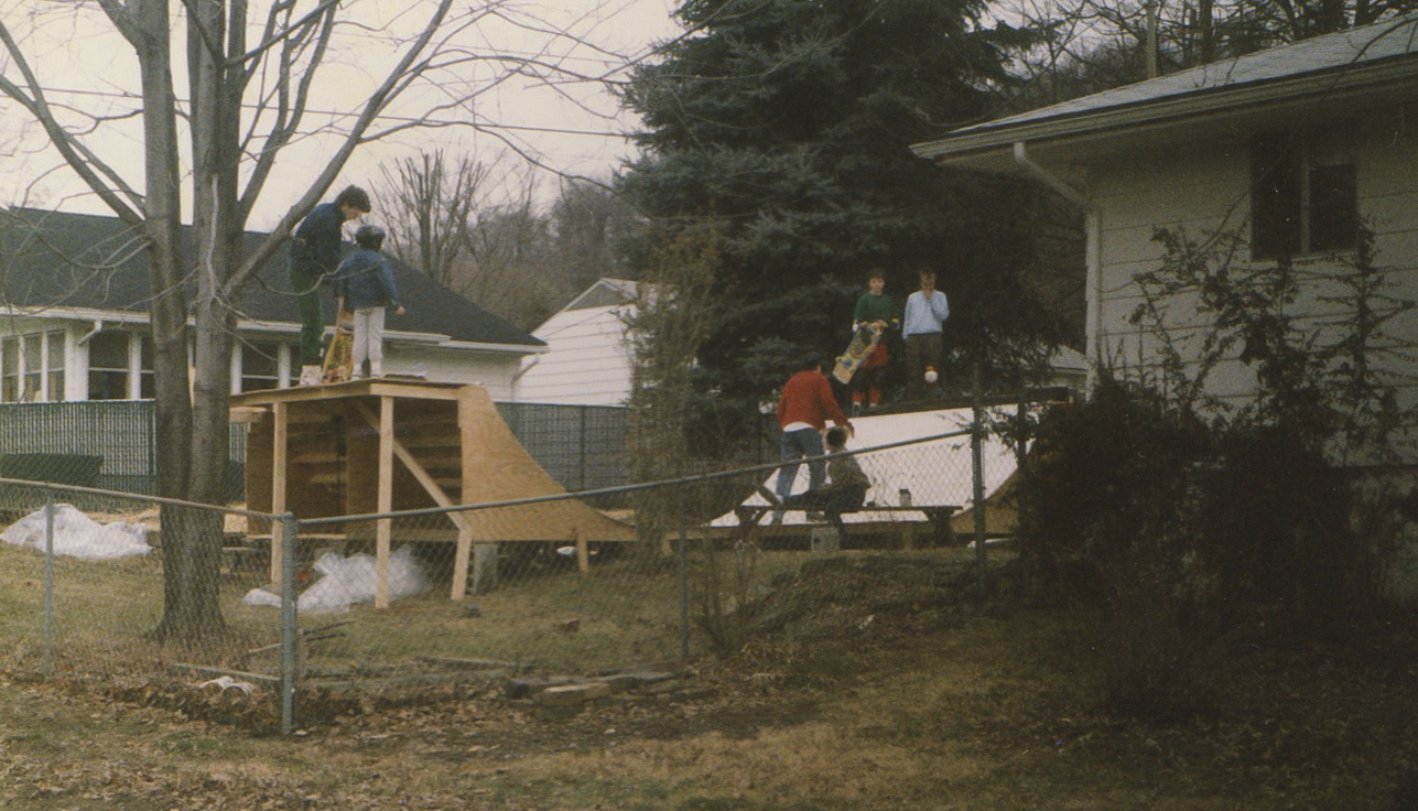 The 4ft tall and 12ft wide mini ramp in Craig Dransfield's backyard in Athens. Photo Courtesy of Craig Dransfield