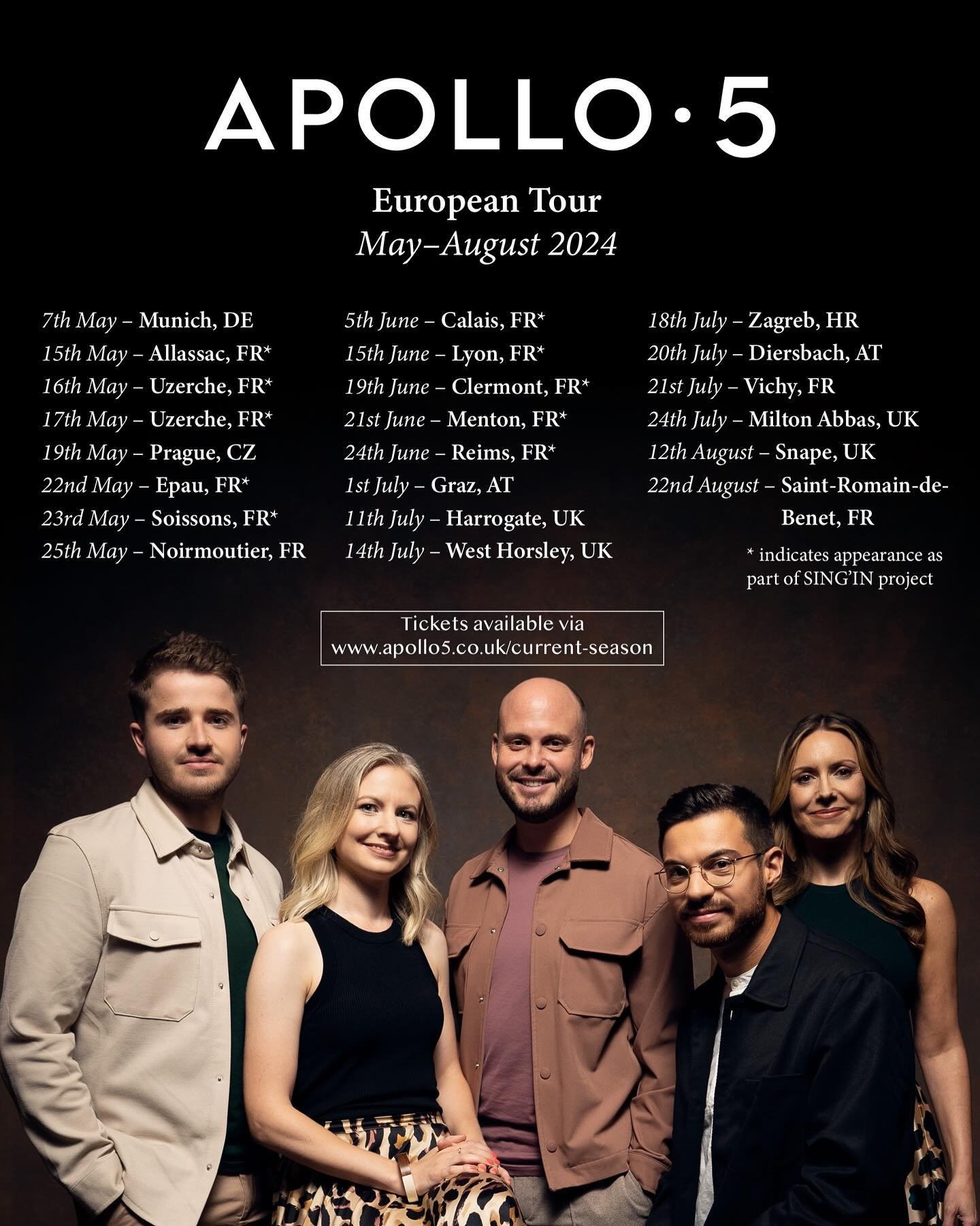 We&rsquo;ve got a busy few months of touring ahead of us, with concerts in the UK, France, Germany, Austria, Croatia, and the Czech Republic. We start proceedings in the beautiful surroundings of Bavaria this evening. Where will we be seeing you on o