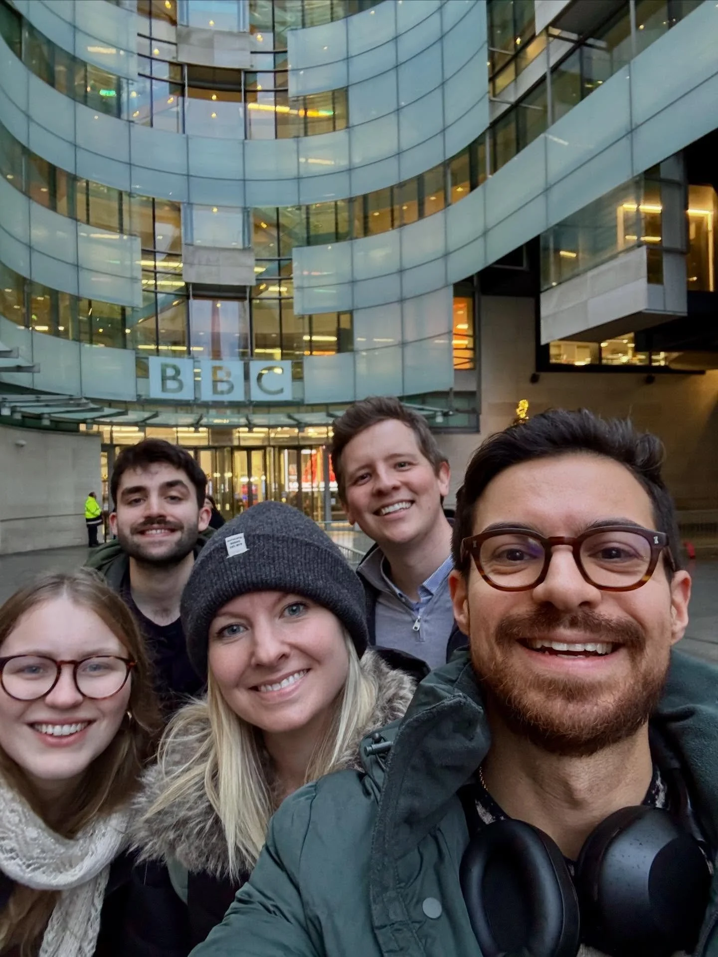 We&rsquo;ve arrived at Broadcasting House to talk with @petroc_trelawny about @voces8foundation&rsquo;s LIVE From London festival, a big week touring Germany, and our upcoming concert for @nationalcentreforearlymusic. We&rsquo;ll be singing a few fes