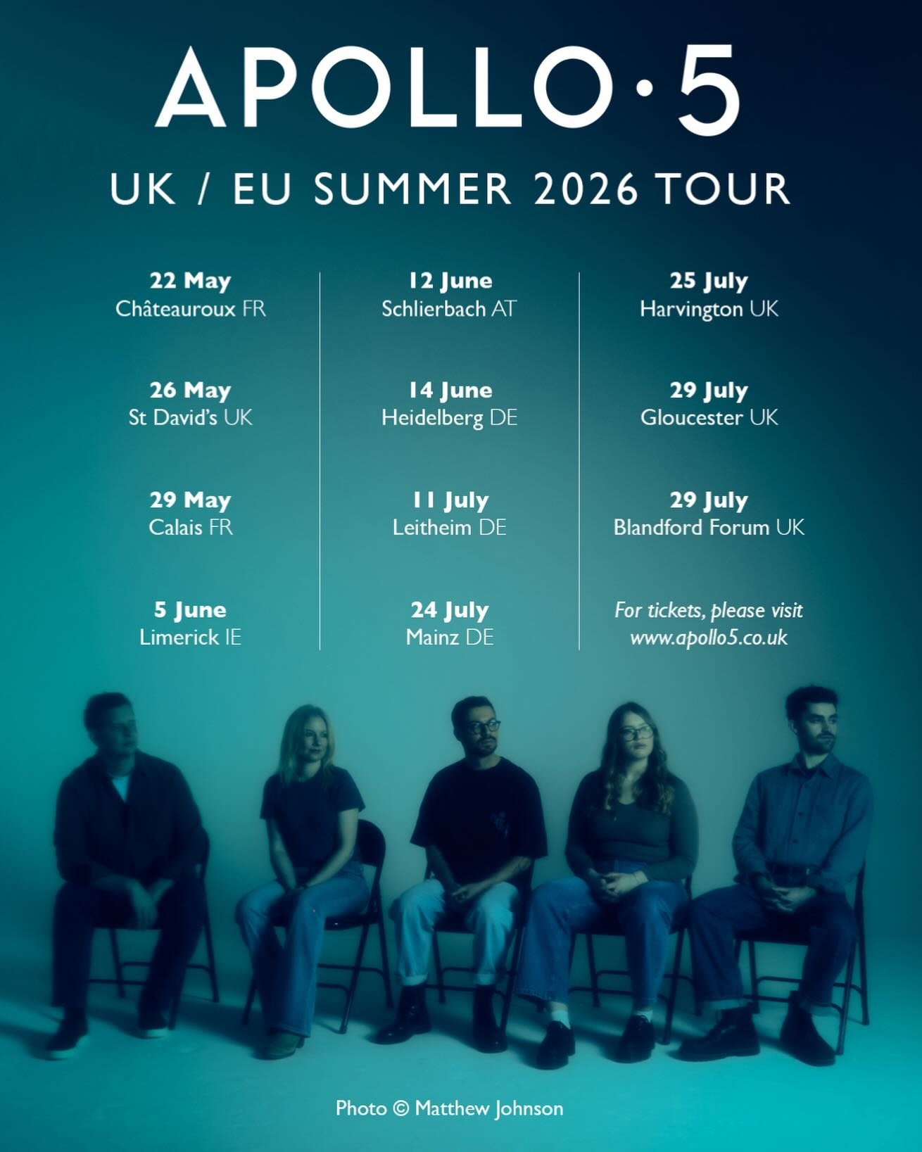 Our summer tour starts this week! We&rsquo;ll be visiting France, Germany, Austria and Ireland, and we have a number of concerts in the UK. Where will we be seeing you? 🌞🎶

#acapella #vocalgroup #choral #livemusic #ontheroad