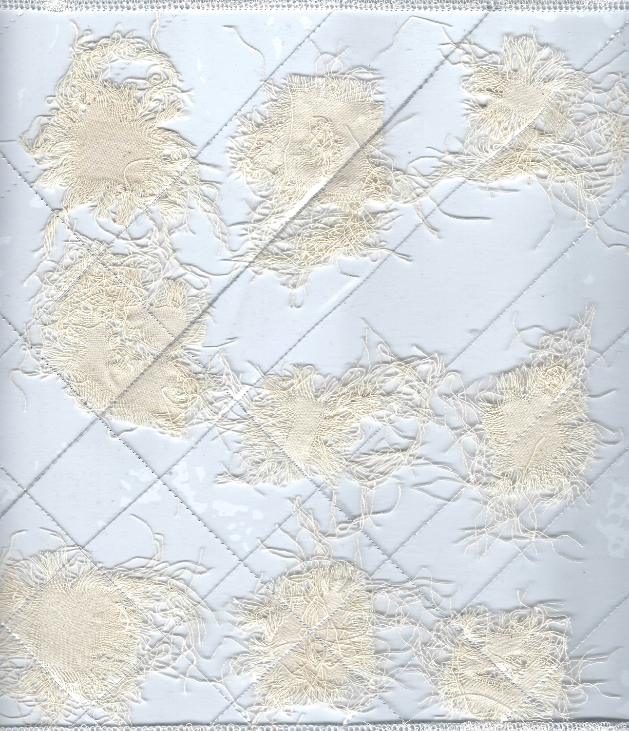 Quilting things into vinyl | traditional + free motion