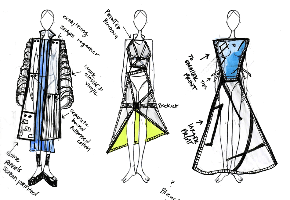 Early thumbnail sketches