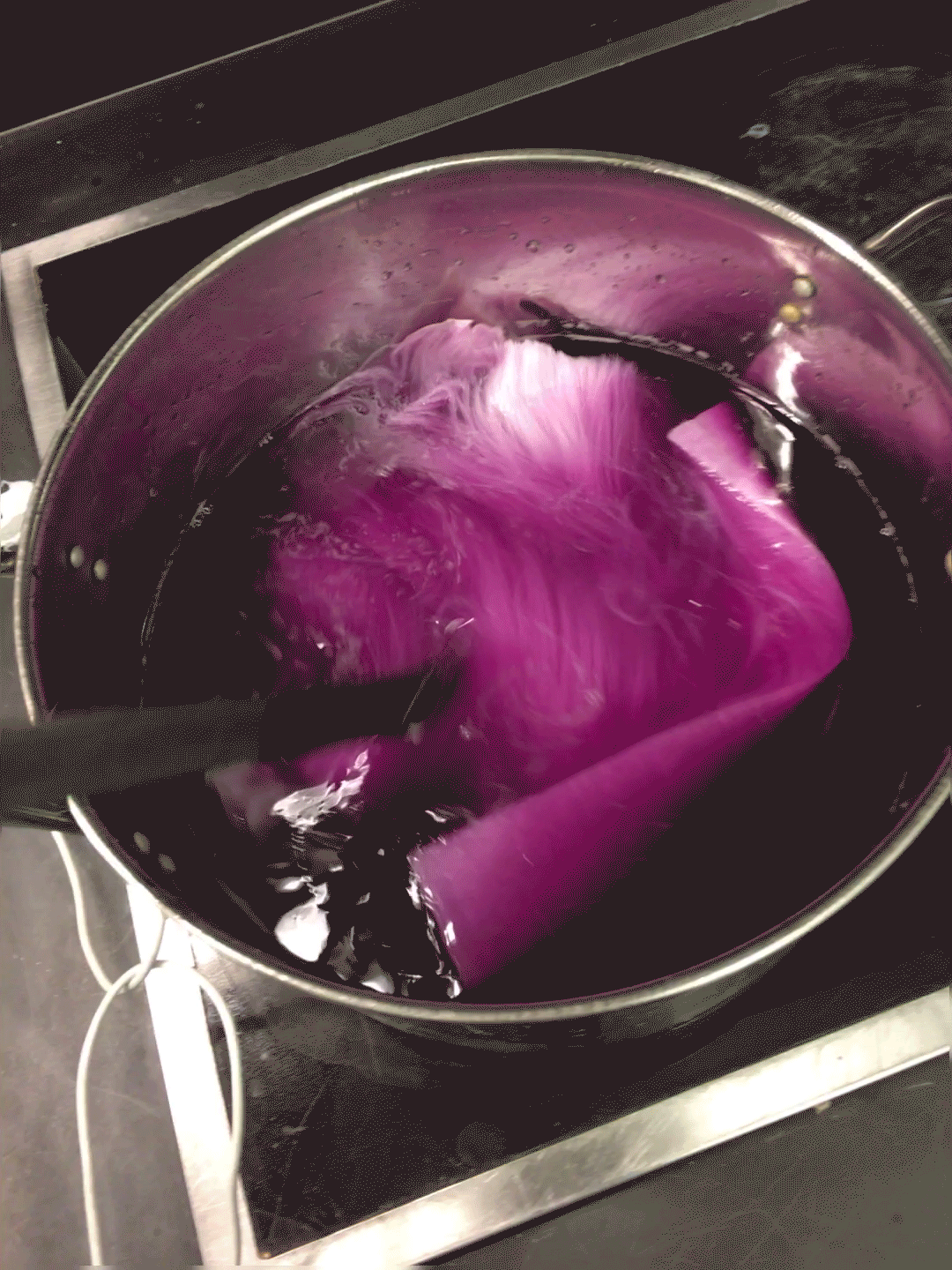 Dye sample; synthetic fur
