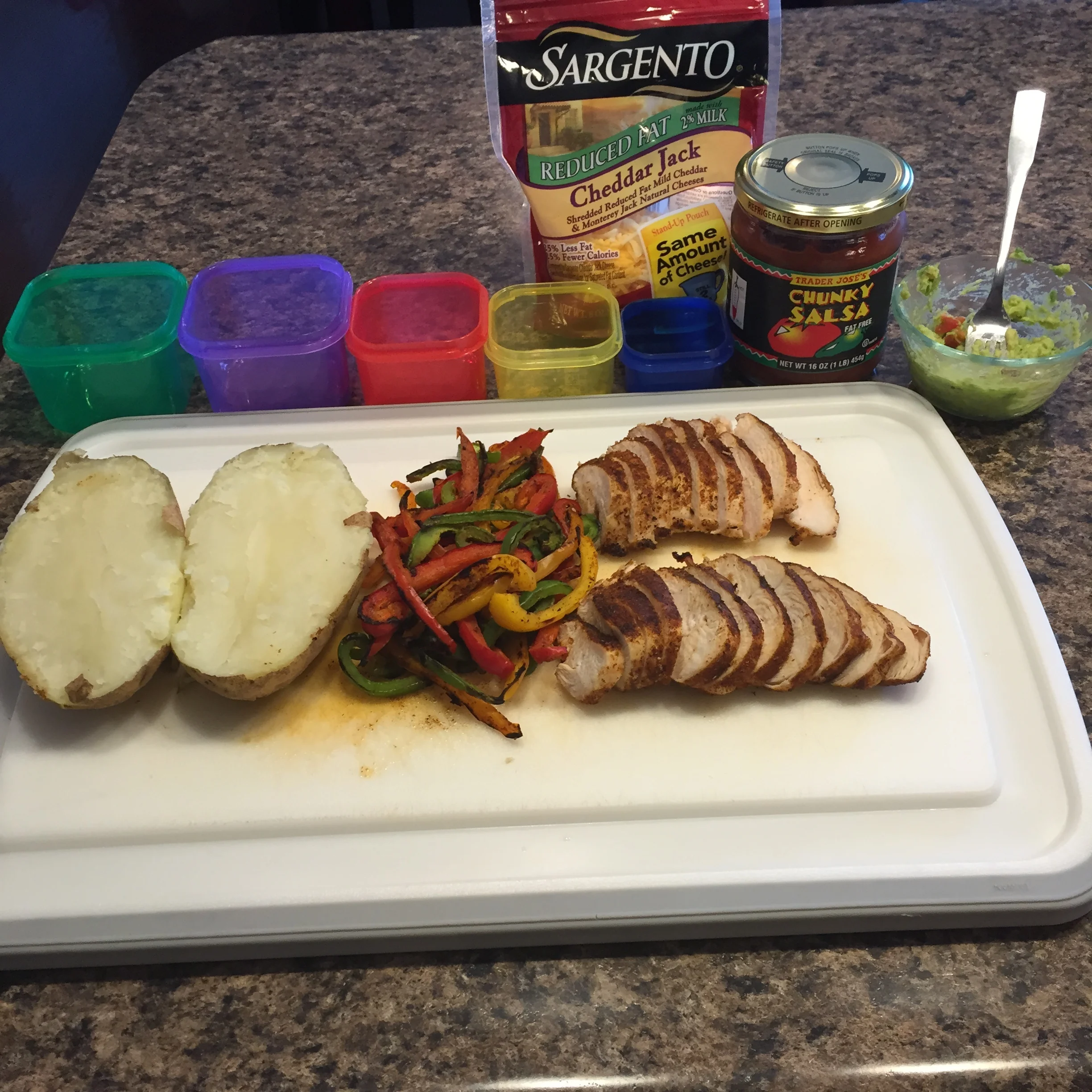 Loaded Chicken Fajita Potato