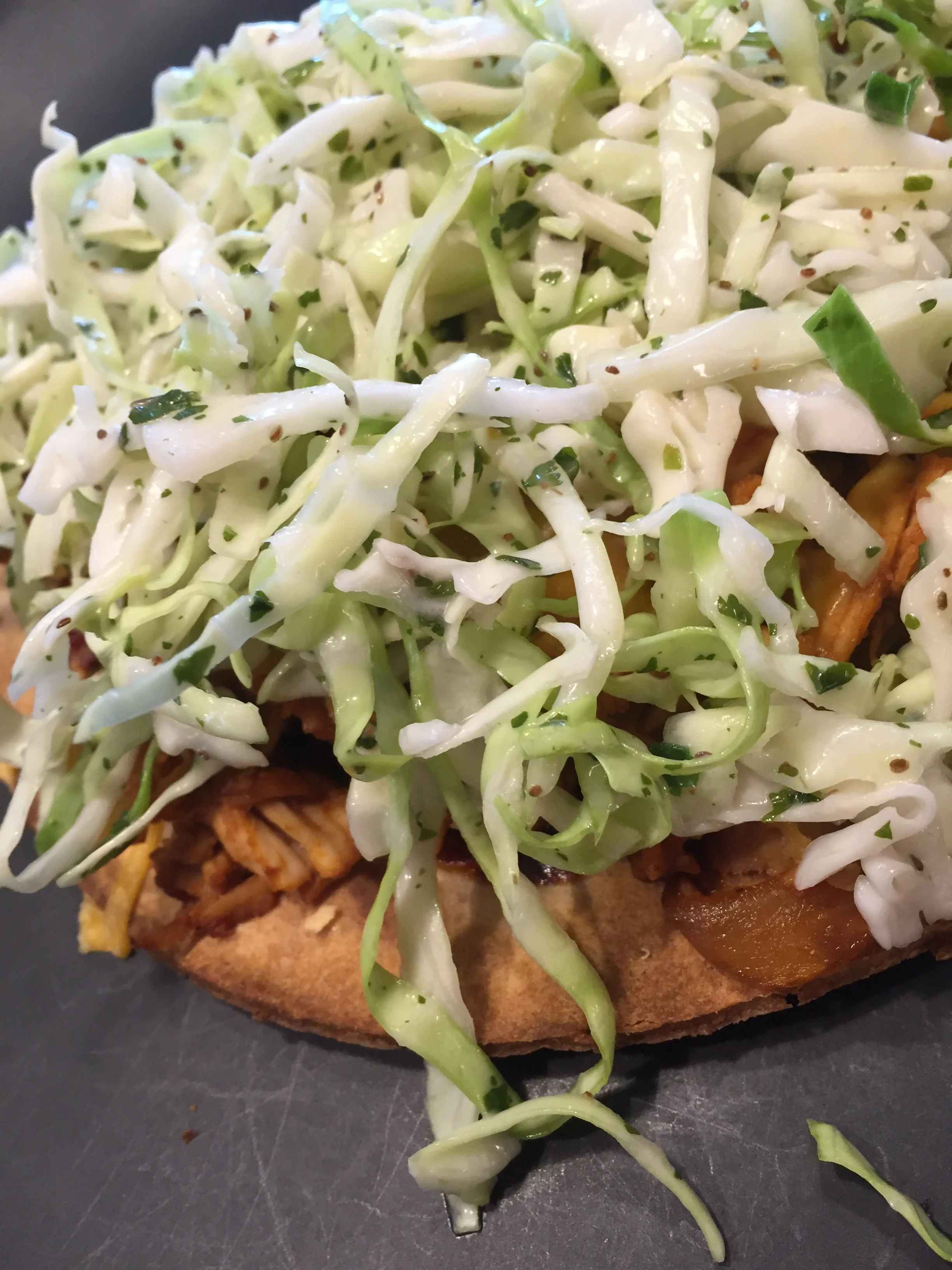 Pulled Chipotle Chicken &amp; Slaw Pizza
