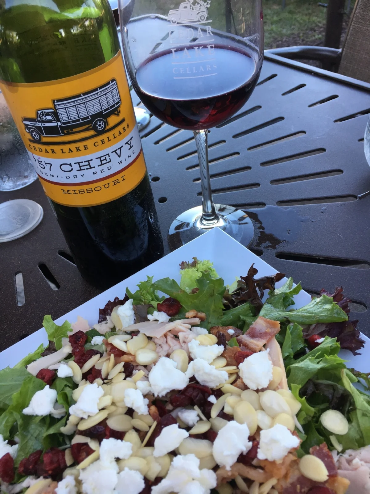 Balance = salad + wine. ;)
