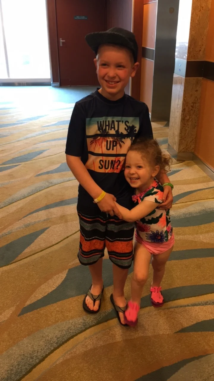 He was the best big brother all week. Even in the car ride down when his sister was getting over being sick (again, another post for another time...). He played with her, held her hand and even shared his milkshake with her, that is true sibling lov…