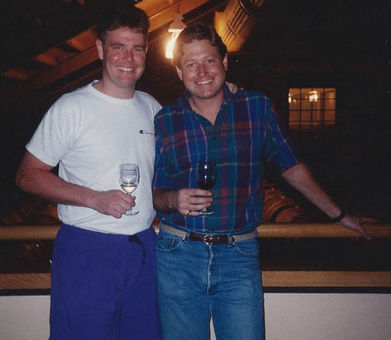 Keith, left, and Rob circa 1990.