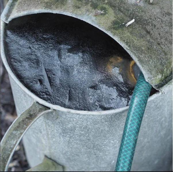 …and frozen watering cans.