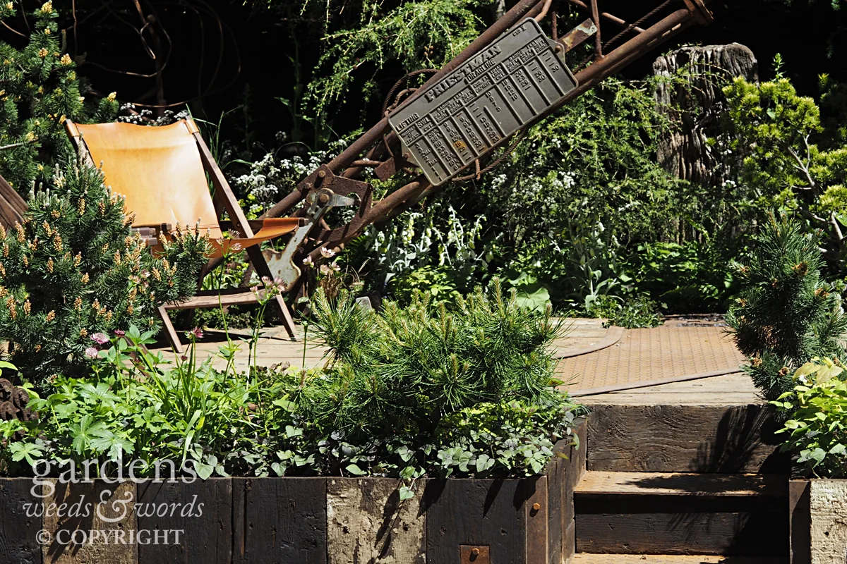 RHS Chelsea Flower Show 2017: detail from The Walker’s Wharf Garden , designed by Graham Bodle .