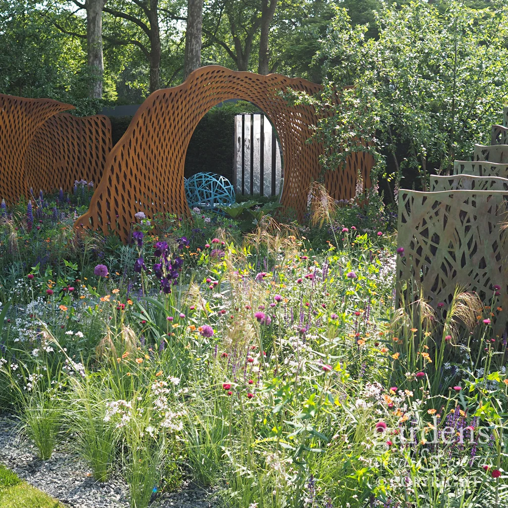 Detail from the David Harber and Saville garden, RHS Chelsea Flower Show 2018