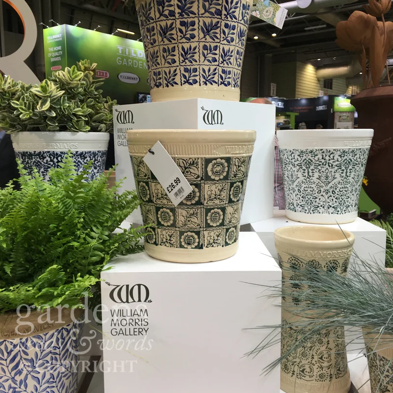 The new Woodlodge William Morris range of garden pots and containers