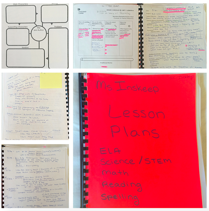 My lesson planning book. I planned each lesson by objective, not necessarily by day.&nbsp;&nbsp;My planning adapted according to how much the students learned each day. Highlighting key concepts helped focus my planning. Flexibility helped my studen…