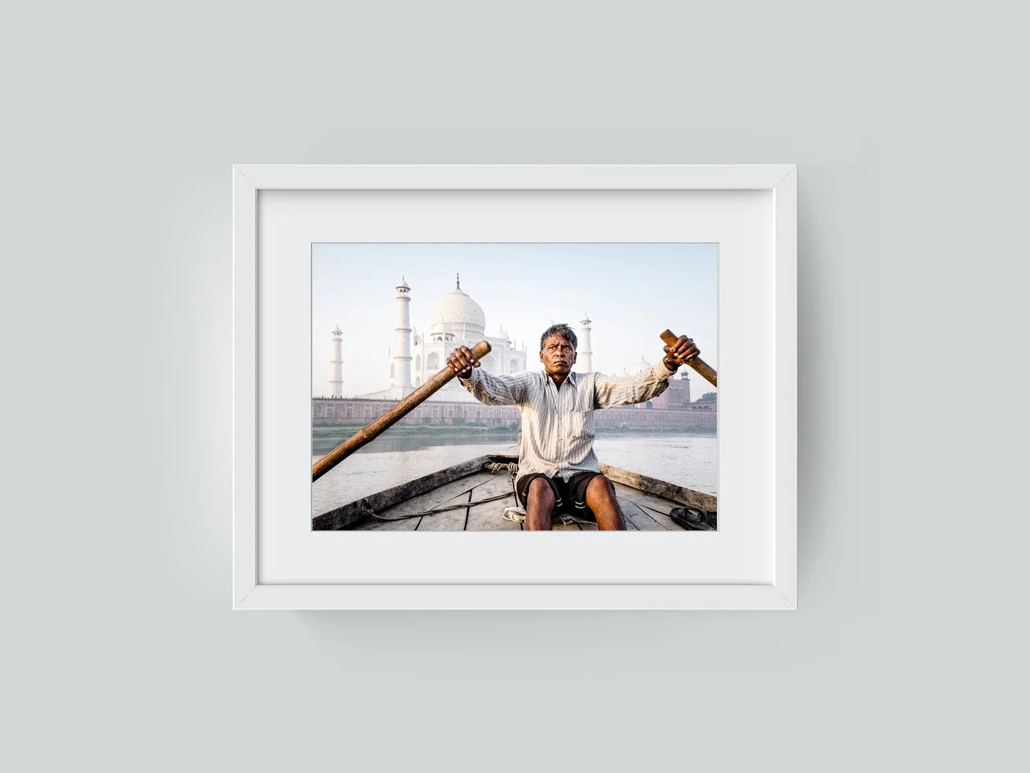 The Boatman of the Taj Mahal
