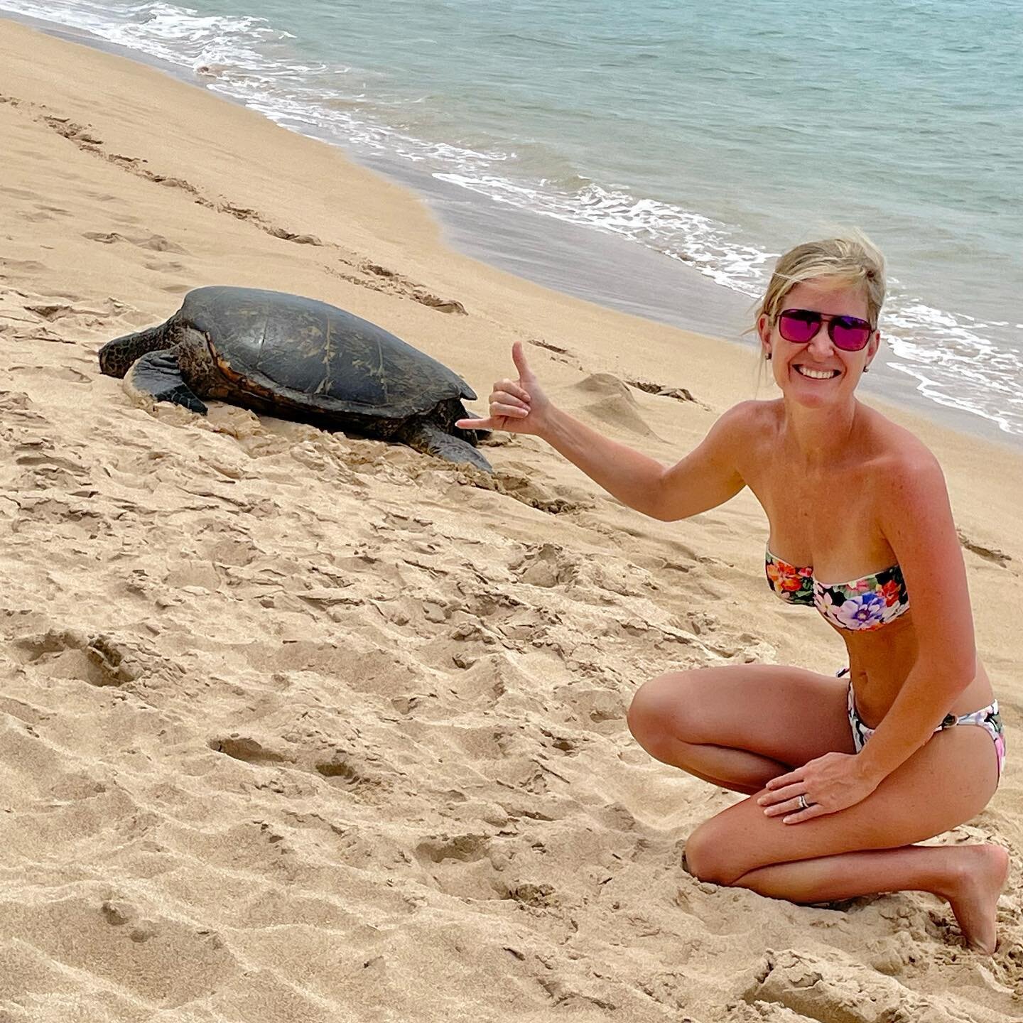 My favorite part about Hawaii is the unexpected treasures. You turn around and ✨ there&rsquo;s a giant green #seaturtle! The views, the flowers, the marine animals, Hawaii is full of beautiful things. But I&rsquo;ll tell you what&hellip; there&rsquo;