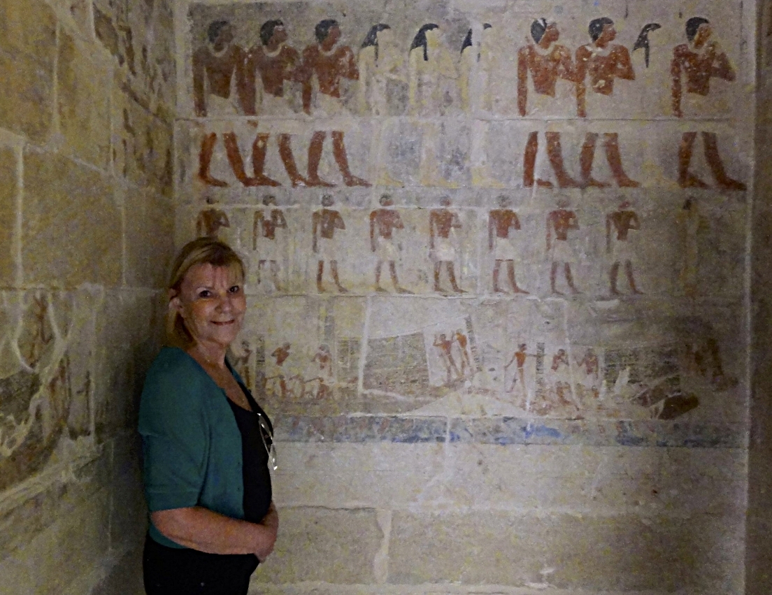 Beverley at Sakkara, 2012