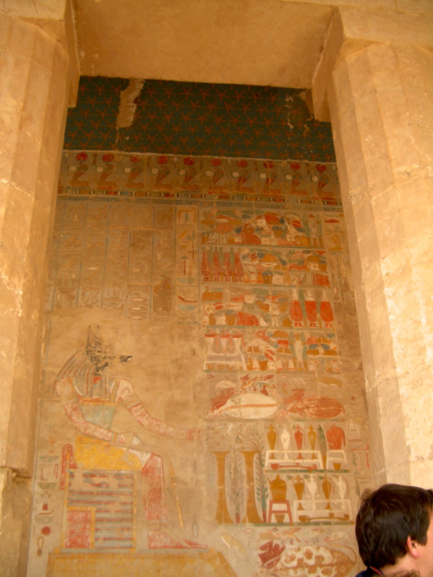 Anubis relief on the inner wall of Anubis Temple