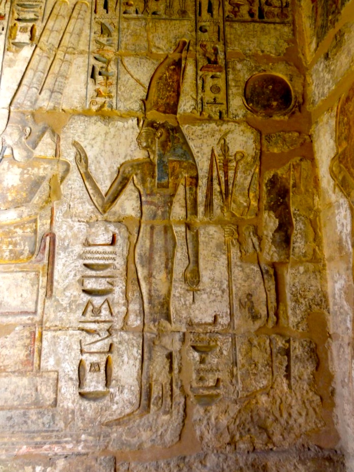 Isis with King Rameses III