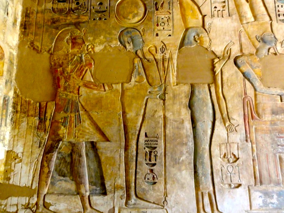 Ptah with the King and Queen
