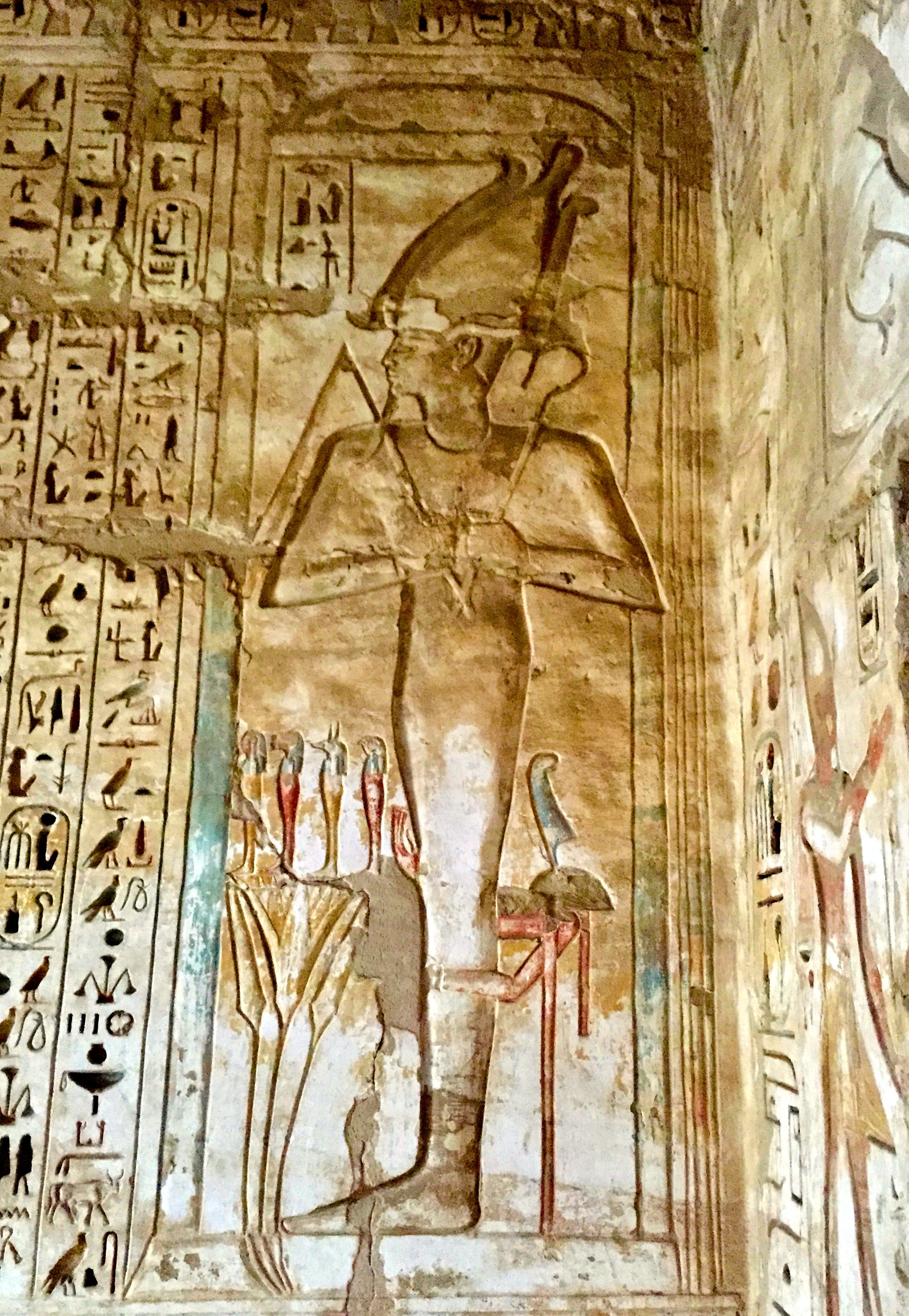 God Osiris in the Paradise Chapel