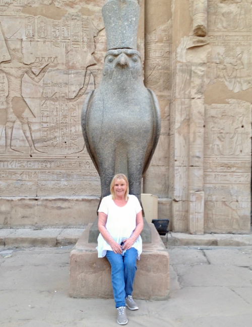 2015 with Horus at Edfu Temple