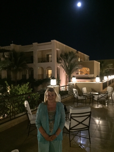 2016 Under a full moon at Jaz Aquamarine Resort in Hurghada