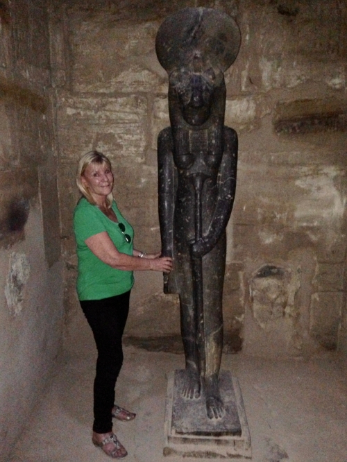 2013 with Sekhmet at Karnak Temple