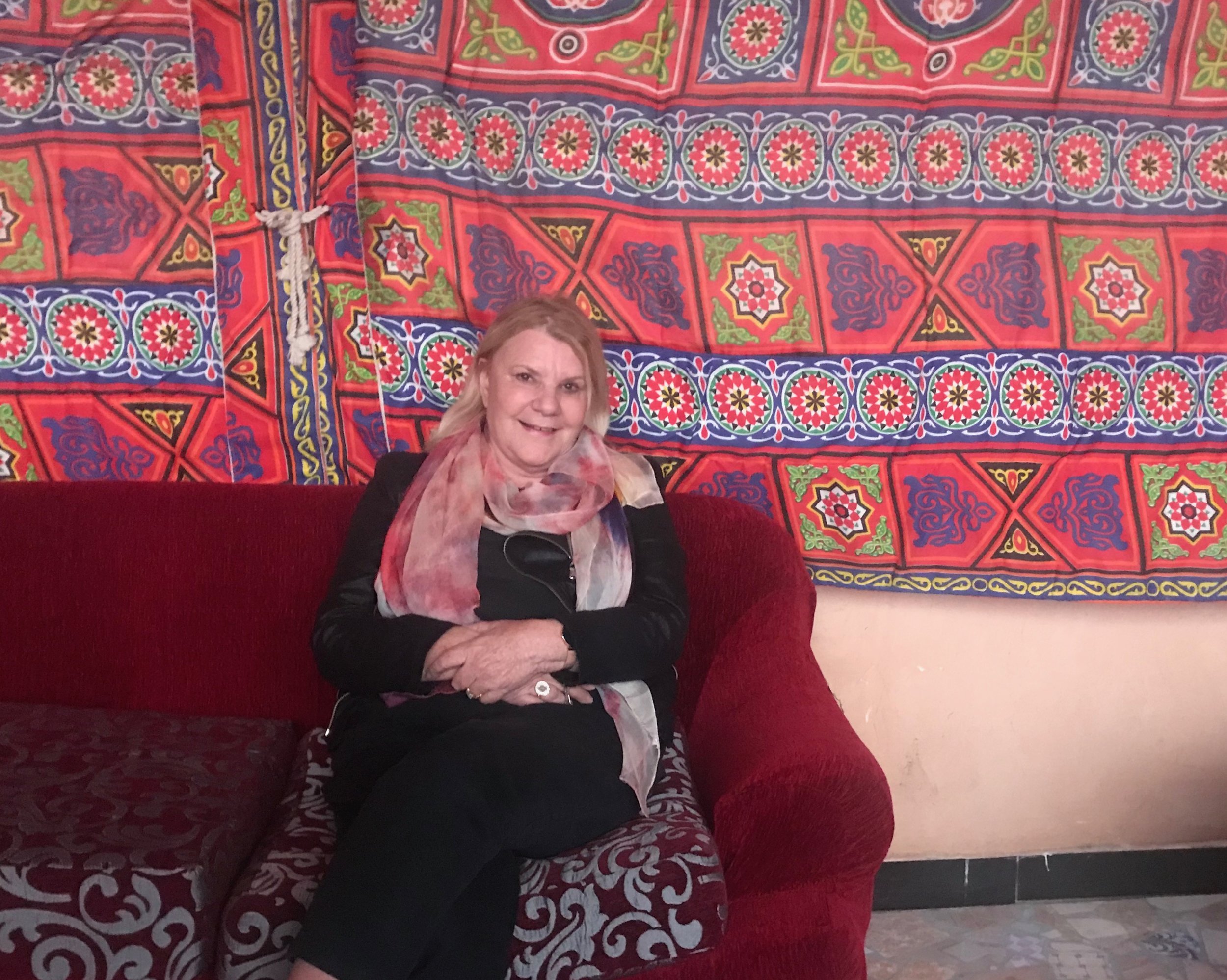 February 2018 relaxing at The Loft Guest House, Giza