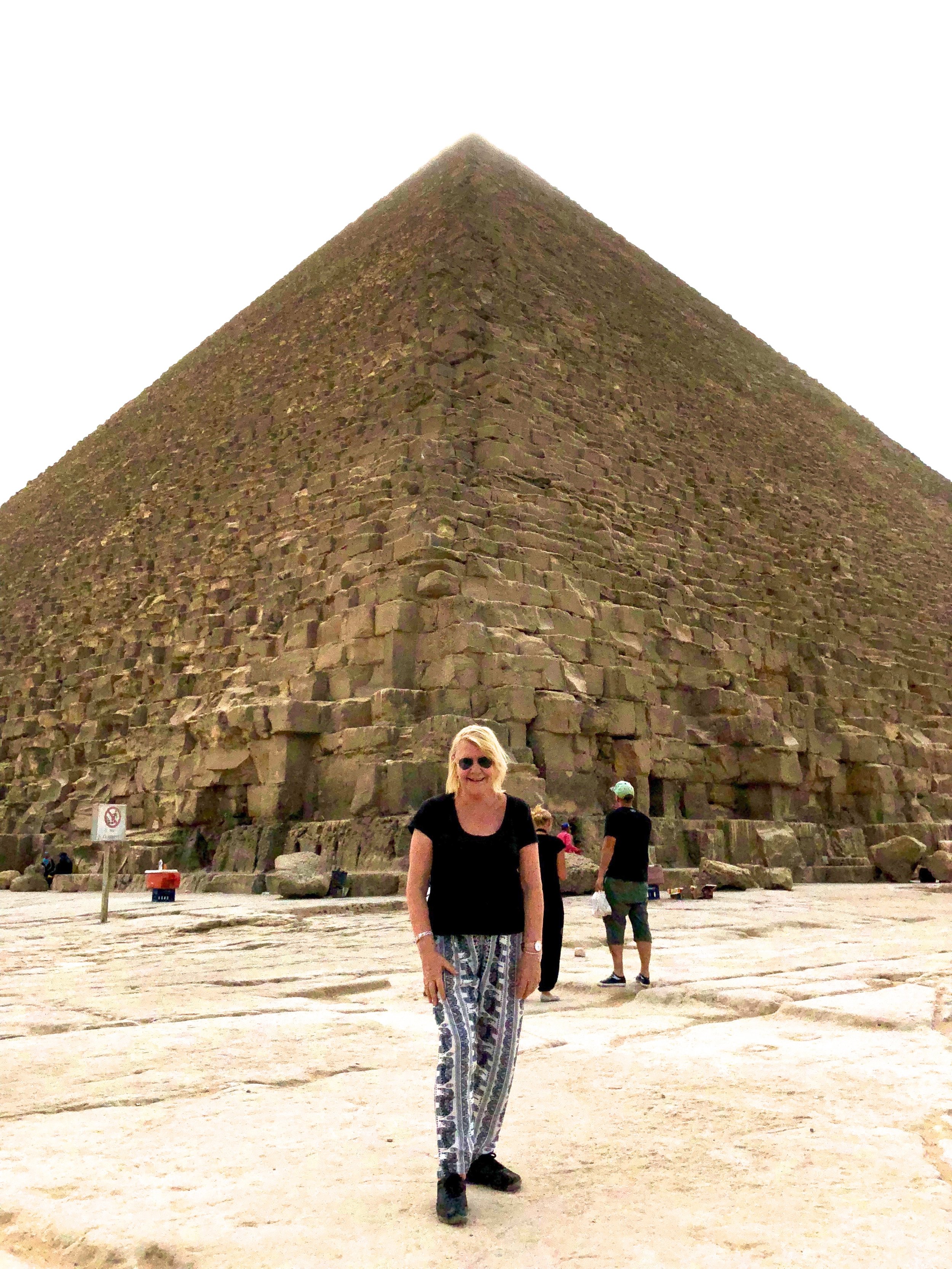 October 2018 in front of the Great Pyramid