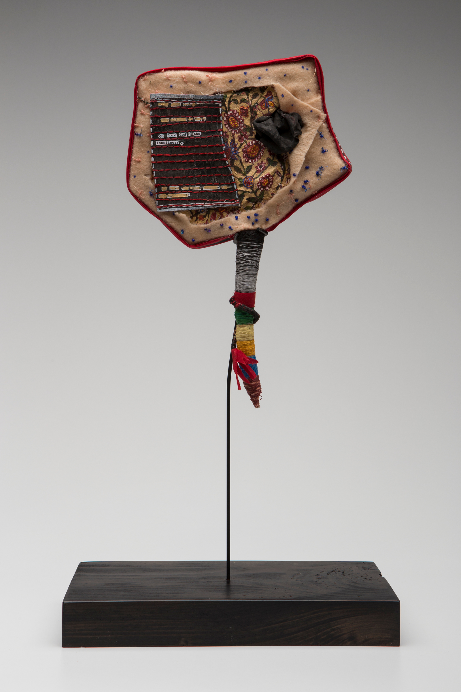   Prayer Paddle: For Loneliness , mixed media, 11 by 7 inches, 2007-2014. 