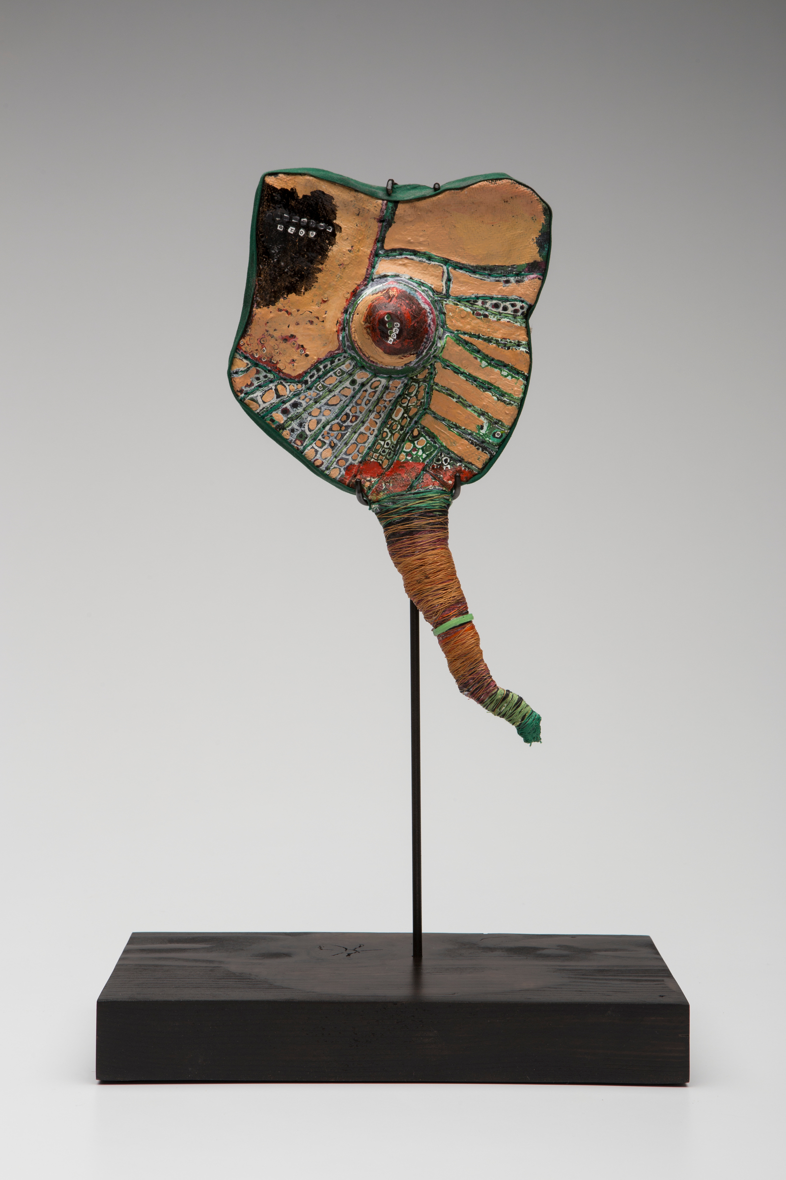   Prayer Paddle: Eros , mixed media, 10 by 7 inches, 2007-2014. 