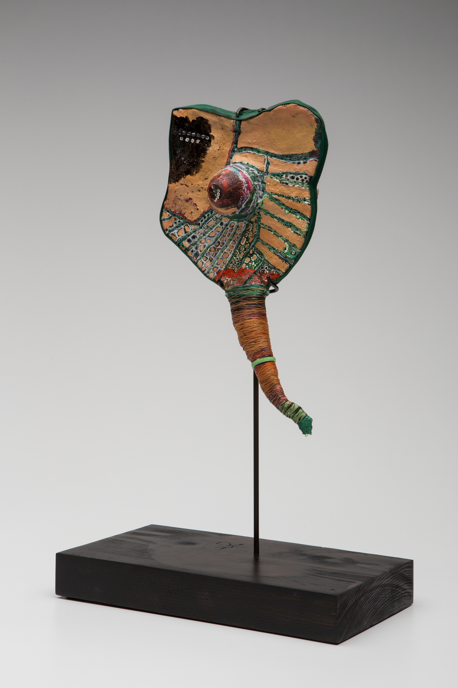   Prayer Paddle: Eros , mixed media, 10 by 7 inches, 2007-2014. 