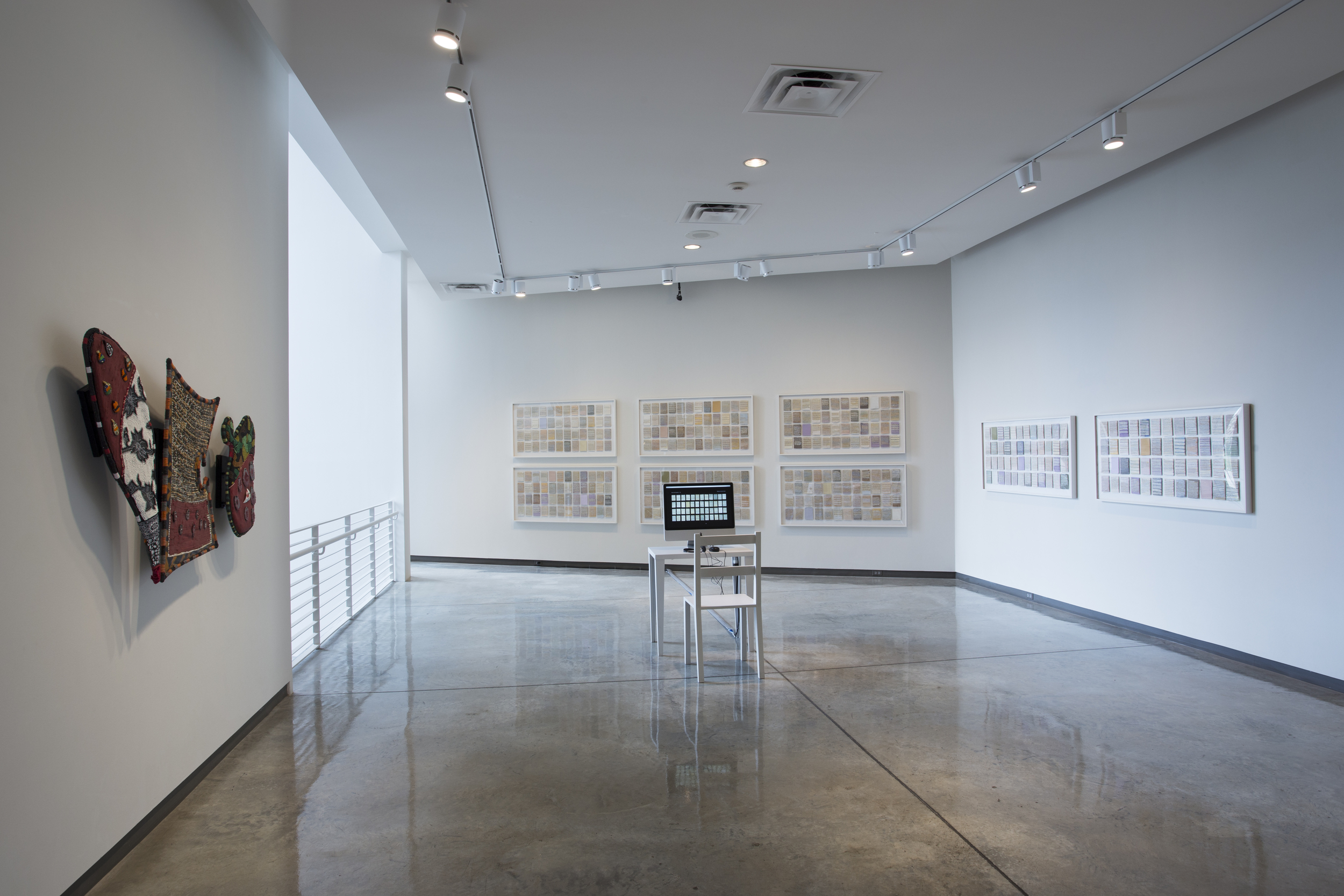 What Was Beautiful, (installation view, Daum Museum of Contemporary Art), mixed media, 8 framed works, 24 inches by 48 inches each, 2007-2014.