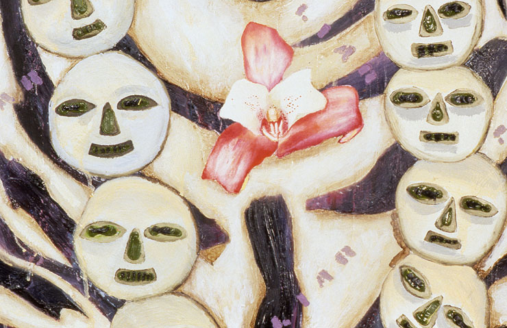   In My Spanky-Wanky World &nbsp;(detail), oil paint on canvas, 1997-1999. 