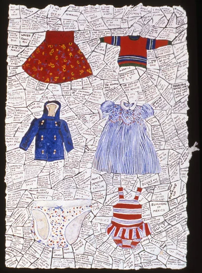 ¨The Days¨ , watercolor on paper, 10 in x 14.5 in, 1996.