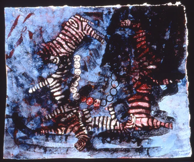¨Dark Chain¨ , watercolor on paper, 8.5 in x 7 in, 1996.