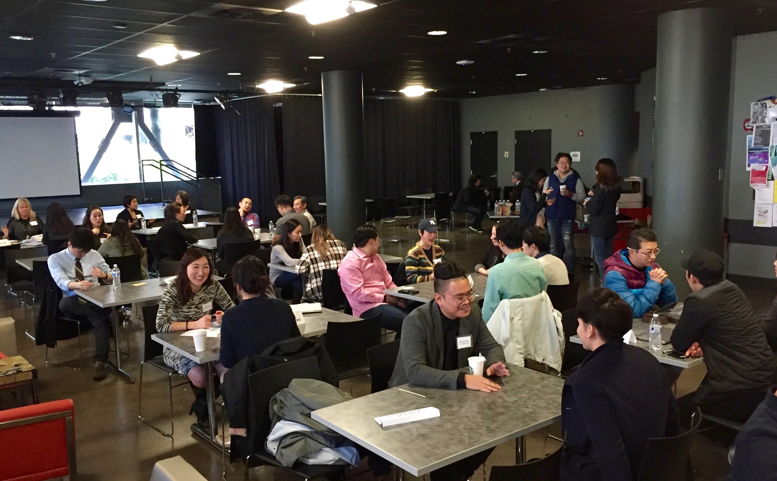 Professional mentors with college and graduate students