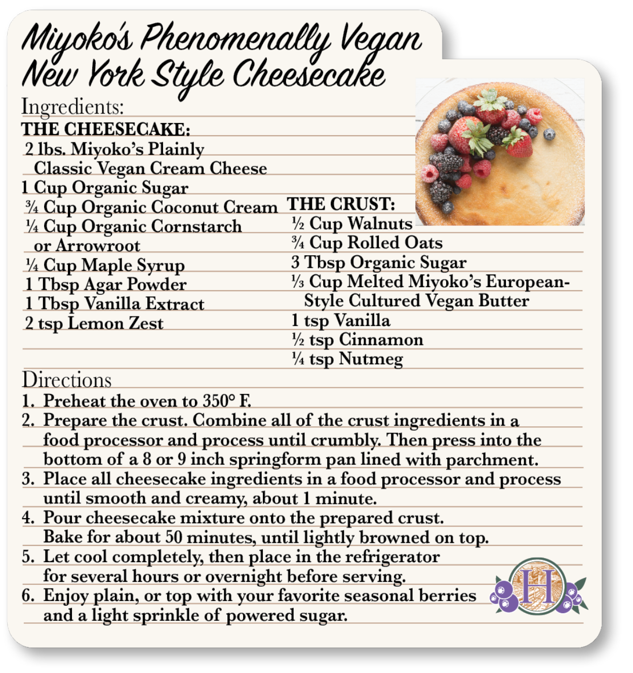 Dessert Recipes Huckleberry S Natural Market