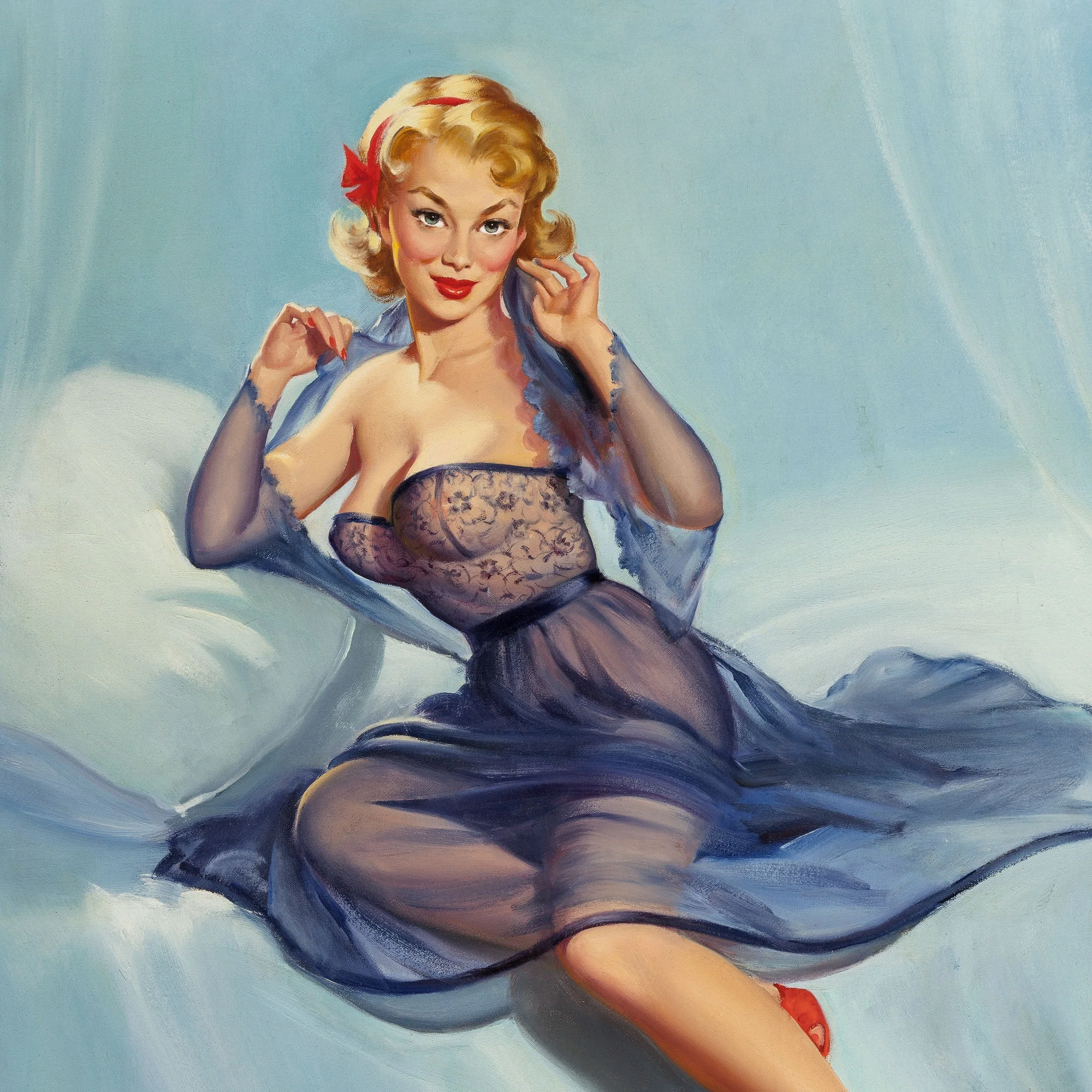 BLONDE WITH PURPLE BY HARRY EKMAN