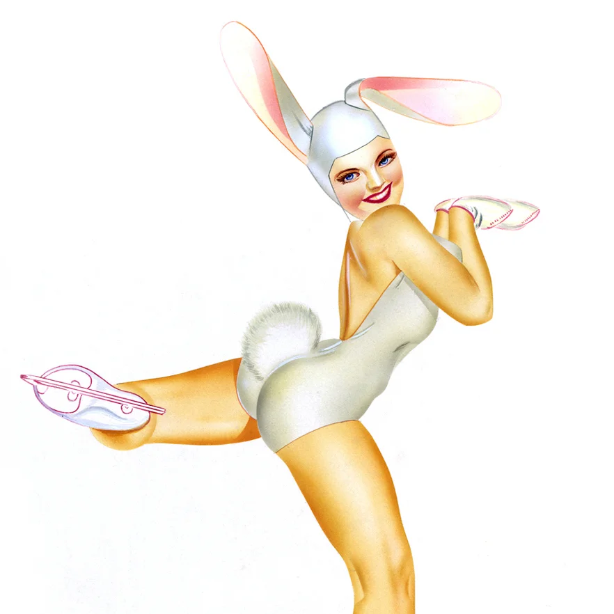 SKATER BUNNY BY GEORGE PETTY