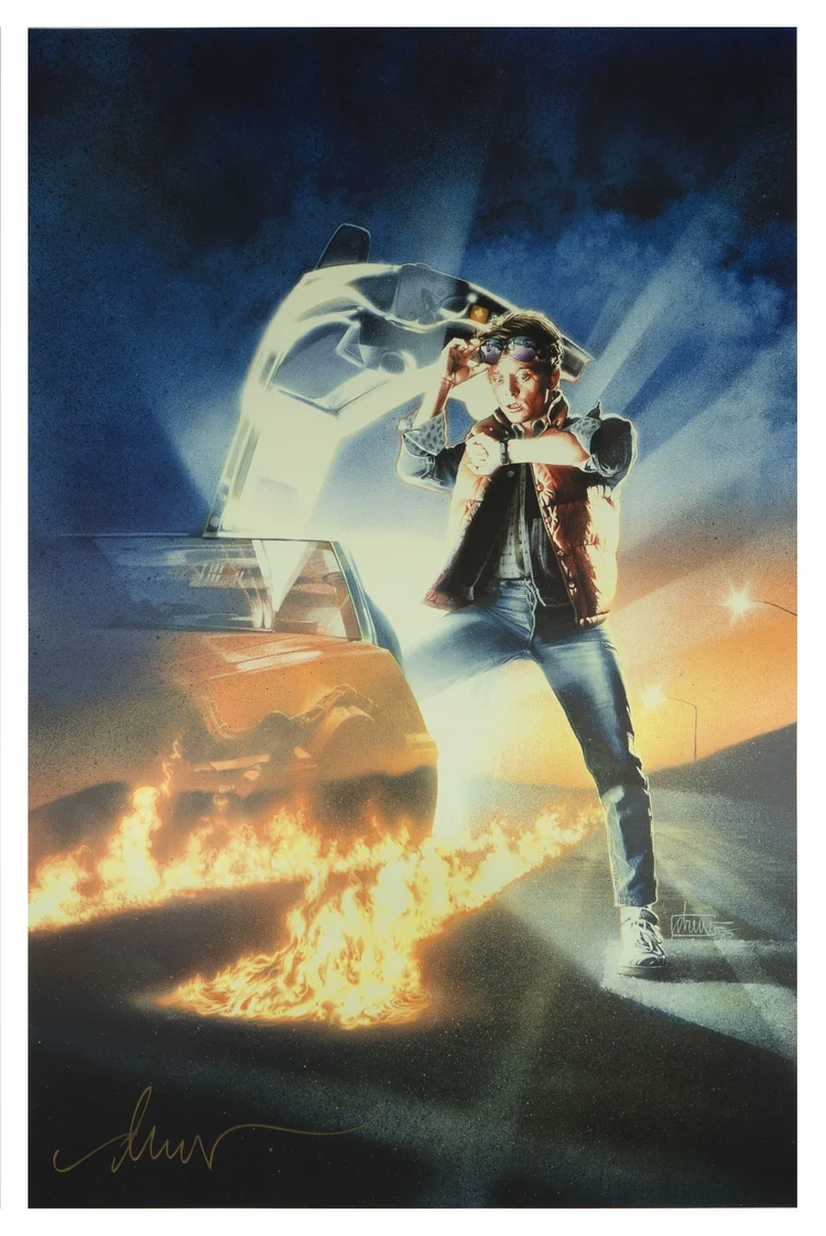 Back To The Future Hero Complex Gallery Screenprint 2 Versions