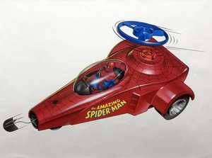 John Hamagami & Justin Carroll | Toybiz 1990 Spiderman Dragster | Galactic Gallery