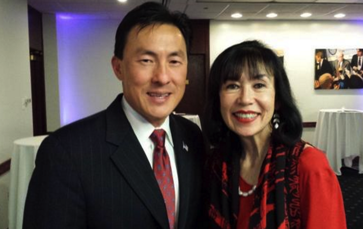 Delegate Mark Keam of Virginia and Karen Korematsu, daughter of Fred Korematsu.