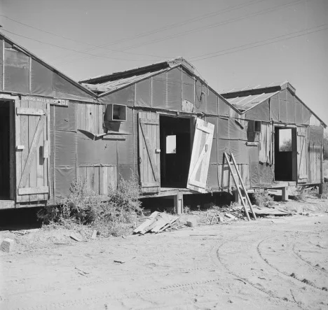 Vacant barracks.