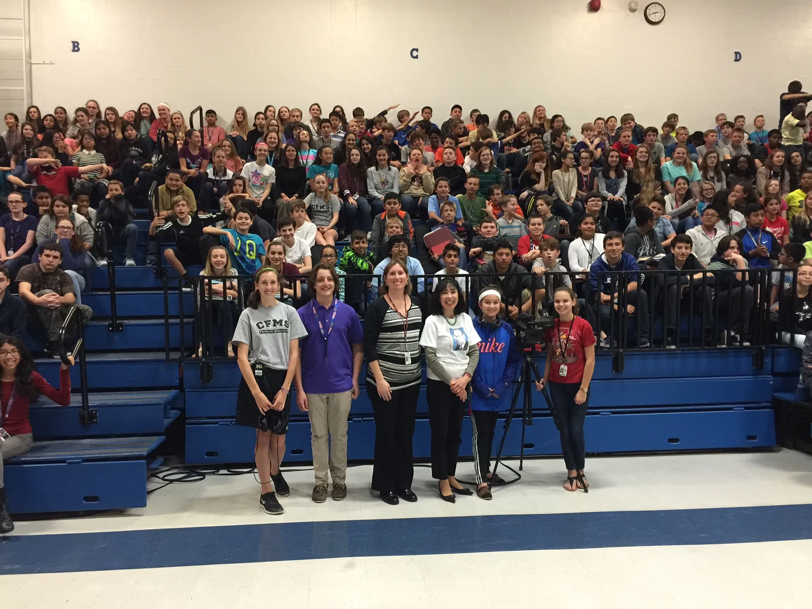 Karen Korematsu and the students of Clearwater Fundamental Middle School, Clearwater, FL. The 7th grade civics class wrote letters to the Florida state legislature, which spearheaded the establishment of Fred Korematsu Day in the state of Florida in perpetuity.