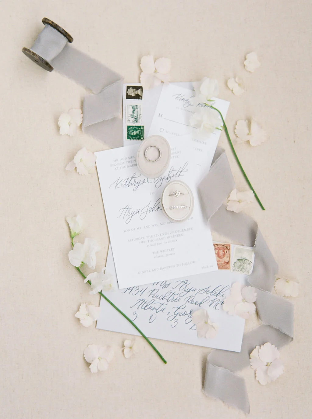 Cool Grey Invitation Suite | Lairsey Paper Co. | Semi-Custom Wedding Invitations