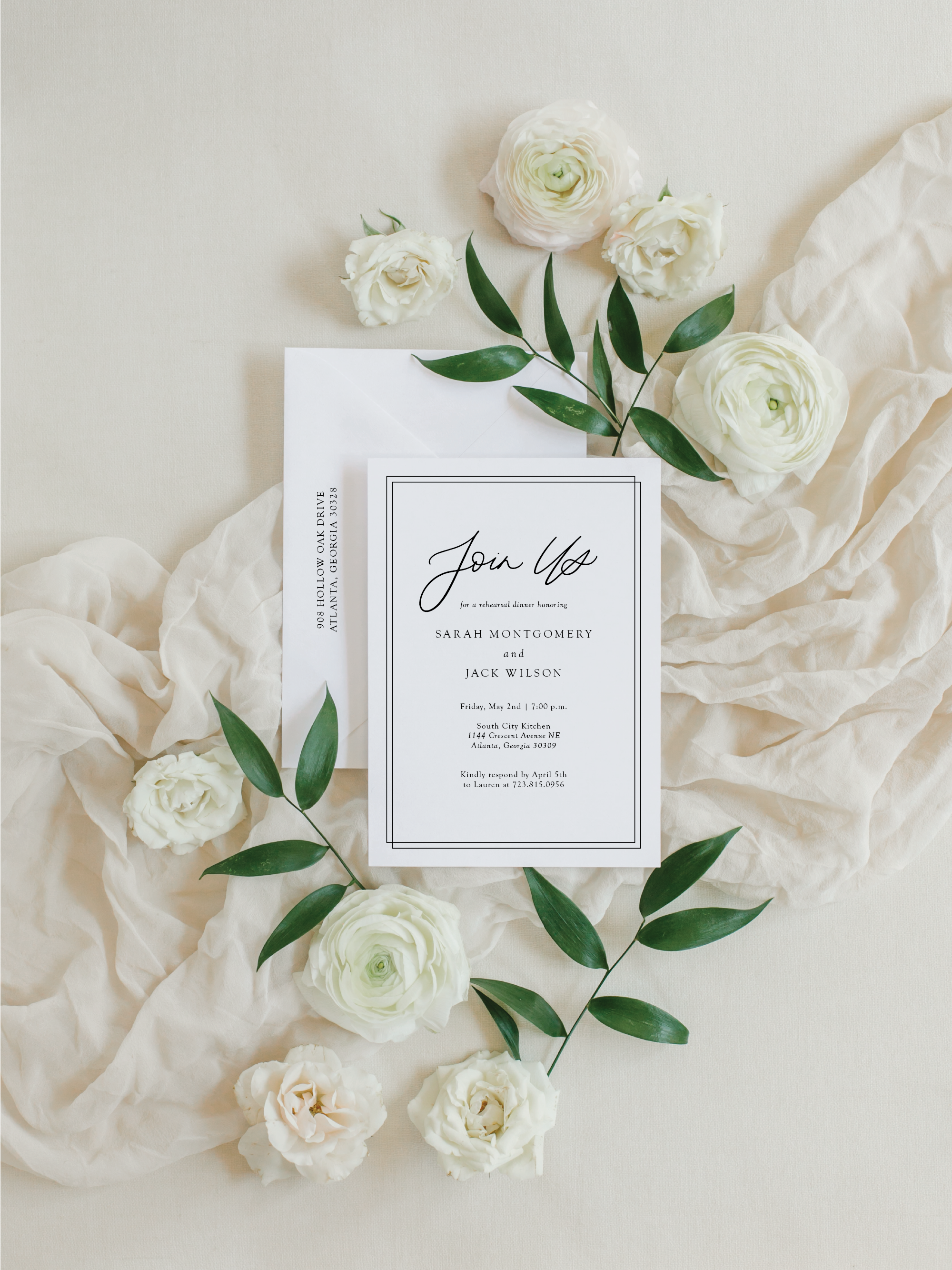 Walton Rehearsal Dinner Invitation
